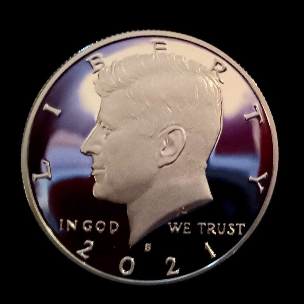 .999 Silver BU Proof 2021 Kennedy Half Dollar only 350,891 Minted!